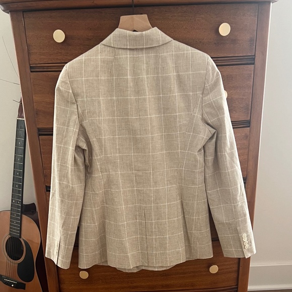 Madewell slim blazer plaid 4 - Picture 3 of 7